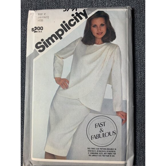 Simplicity Misses Skirt Jacket Sewing Pattern sz 8-12 5791 - uncut - Picture 7 of 9